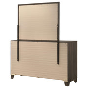 Farre 6-drawer Dresser with Mirror Dark Brown - 225323M