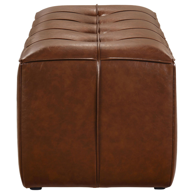 Farrell Leatherette Upholstered Bench Brown - 919230