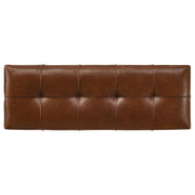 Farrell Leatherette Upholstered Bench Brown - 919230