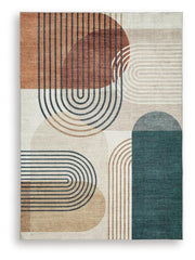 Farrendale Multi Washable 5' x 7' Area Rug - R407382