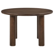 Faulkner 5-piece 48-inch Round Dining Set Cream - 115600-S5A