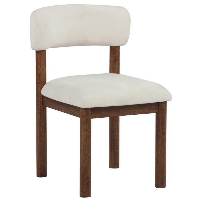 Faulkner Upholstered Dining Side Chair Cream (Set of 2) - 115602CRM