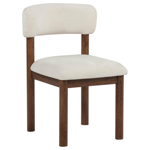 Faulkner Upholstered Dining Side Chair Cream (Set of 2) - 115602CRM