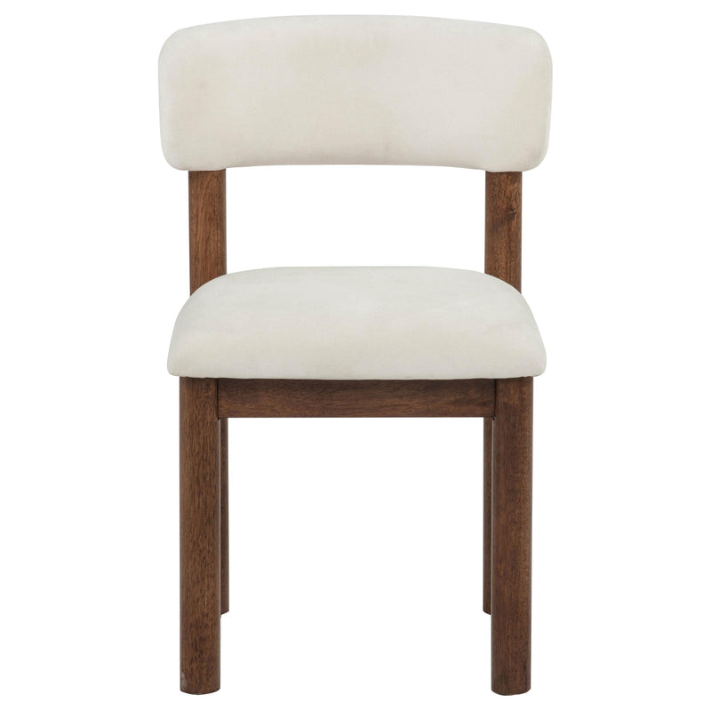Faulkner Upholstered Dining Side Chair Cream (Set of 2) - 115602CRM