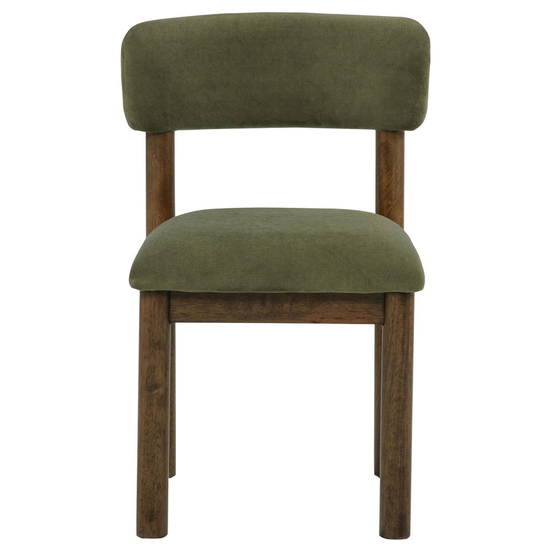 Faulkner Upholstered Dining Side Chair Moss Green (Set of 2) - 115602MOS