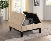 Fazio Beige Ottoman - CM-AC365BG