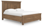 Feddinger California King Panel Storage Bed, Dresser and Nightstand - PCB779B20