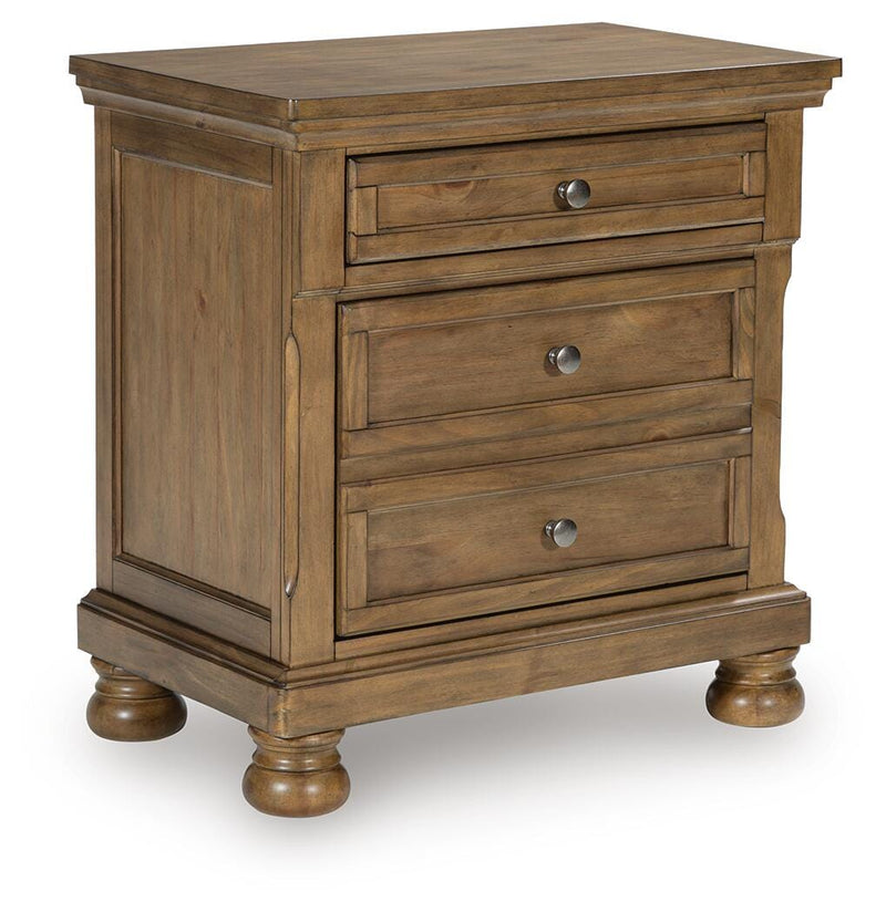 Feddinger King Panel Bed, Dresser, Mirror, Chest and 2 Nightstands - PCB779B22