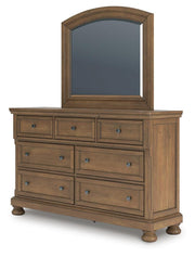 Feddinger King Panel Bed, Dresser, Mirror, Chest and 2 Nightstands - PCB779B22