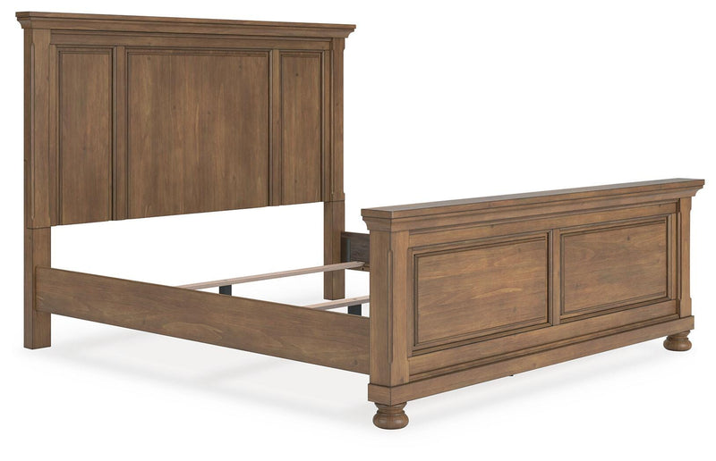 Feddinger King Panel Bed with Dresser and Nightstand in Medium Brown - PKG022323