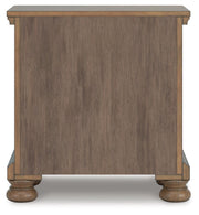 Feddinger King Panel Bed with Dresser and Nightstand in Medium Brown - PKG022323
