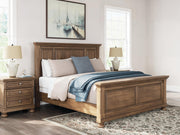 Feddinger King Panel Bed with Dresser and Nightstand in Medium Brown - PKG022323