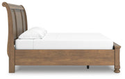 Feddinger King Storage Sleigh Bed with Dresser in Medium Brown - PKG022338
