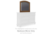 Feddinger Medium Brown Bedroom Mirror - PCB779-36