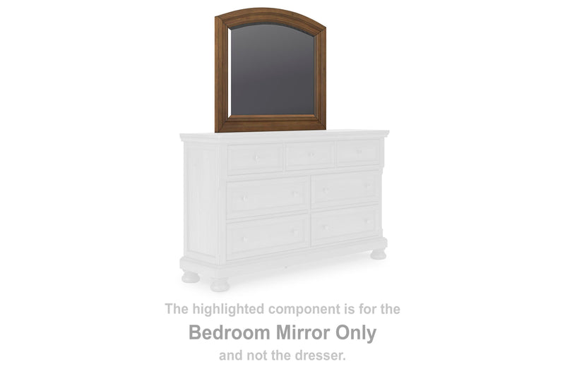 Feddinger Medium Brown Bedroom Mirror - PCB779-36