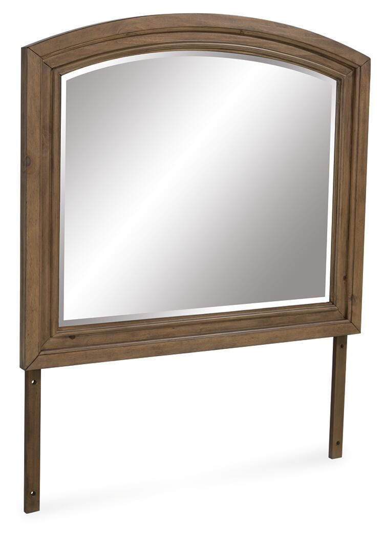 Feddinger Medium Brown Bedroom Mirror - PCB779-36