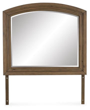 Feddinger Medium Brown Bedroom Mirror - PCB779-36