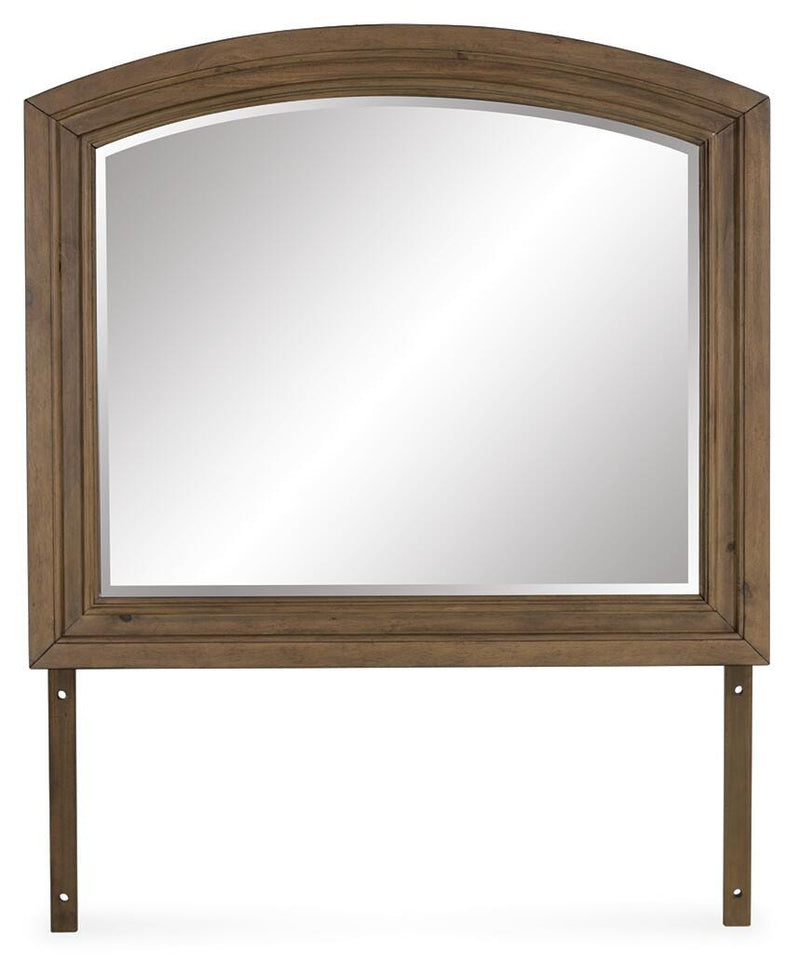 Feddinger Medium Brown Bedroom Mirror - PCB779-36