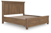 Feddinger Medium Brown California King Panel Storage Bed - PCB779B13