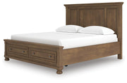 Feddinger Medium Brown California King Panel Storage Bed - PCB779B13