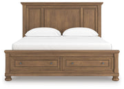 Feddinger Medium Brown California King Panel Storage Bed - PCB779B13