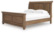 Feddinger Medium Brown California King Sleigh Bed - PCB779B16