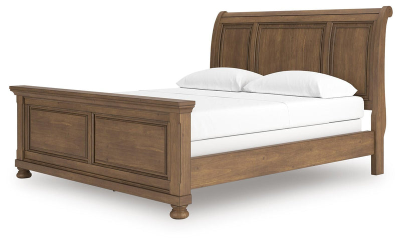 Feddinger Medium Brown California King Sleigh Bed - PCB779B16