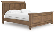 Feddinger Medium Brown California King Sleigh Bed - PCB779B16