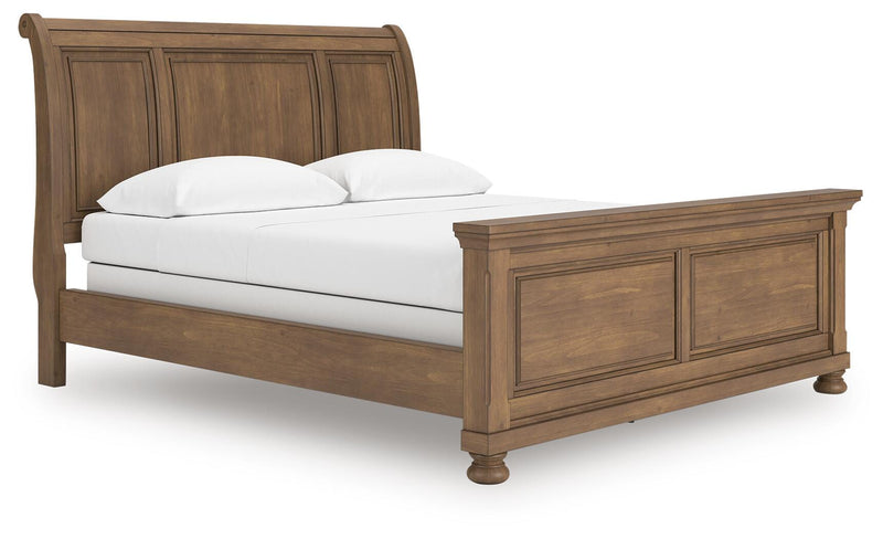Feddinger Medium Brown California King Sleigh Bed - PCB779B16