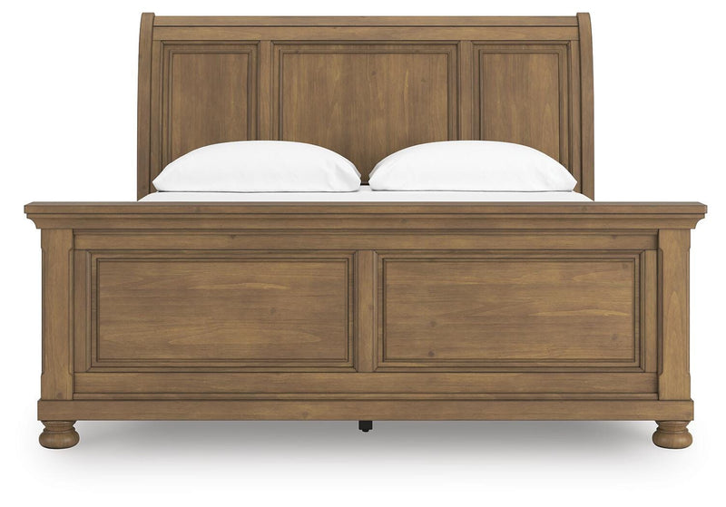 Feddinger Medium Brown California King Sleigh Bed - PCB779B16