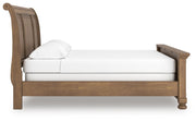 Feddinger Medium Brown California King Sleigh Bed - PCB779B16