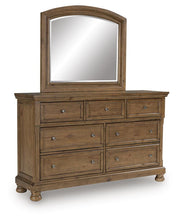 Feddinger Medium Brown Dresser and Mirror - PCB779B1