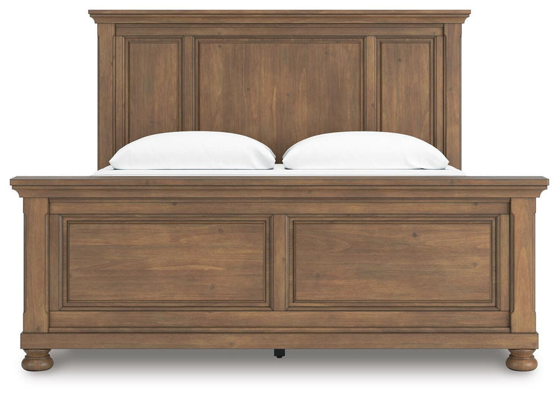 Feddinger Medium Brown King Panel Bed - PCB779B6