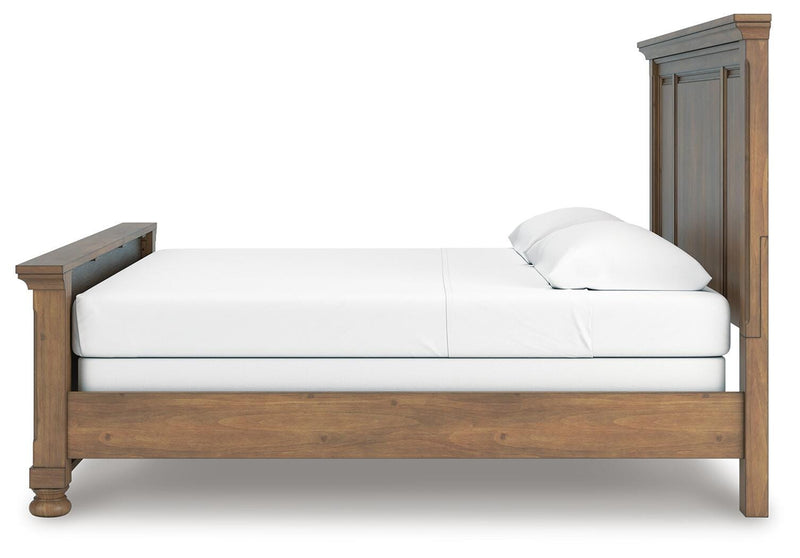 Feddinger Medium Brown King Panel Bed - PCB779B6