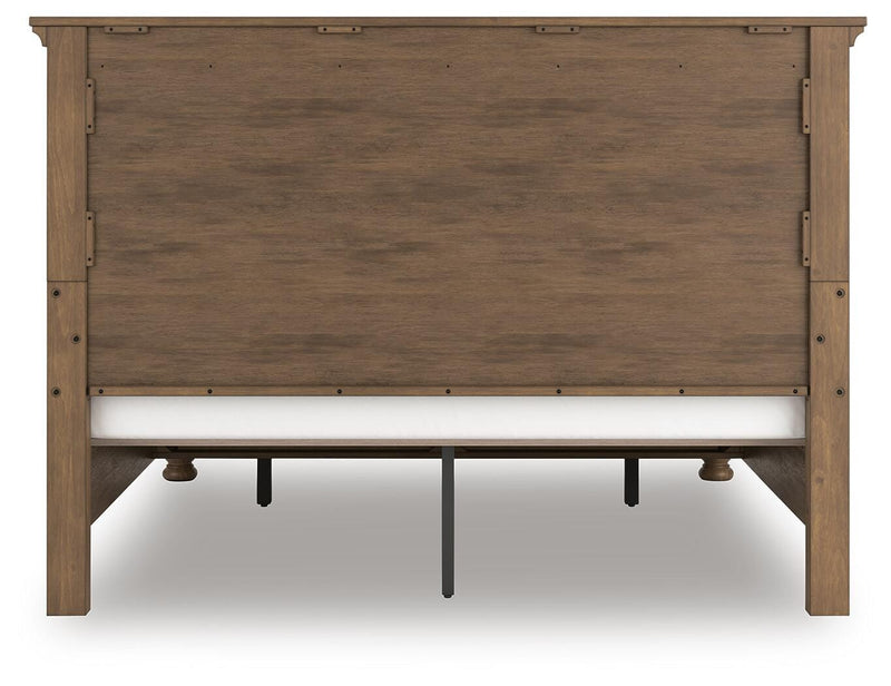 Feddinger Medium Brown King Panel Storage Bed - PCB779B12