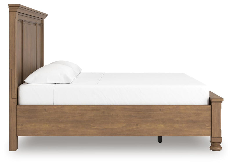 Feddinger Medium Brown King Panel Storage Bed - PCB779B12