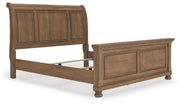 Feddinger Medium Brown King Sleigh Bed - PCB779B15