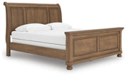 Feddinger Medium Brown King Sleigh Bed - PCB779B15