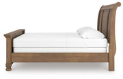 Feddinger Medium Brown King Sleigh Bed - PCB779B15