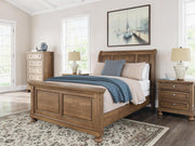 Feddinger Medium Brown Nightstand - PCB779-92