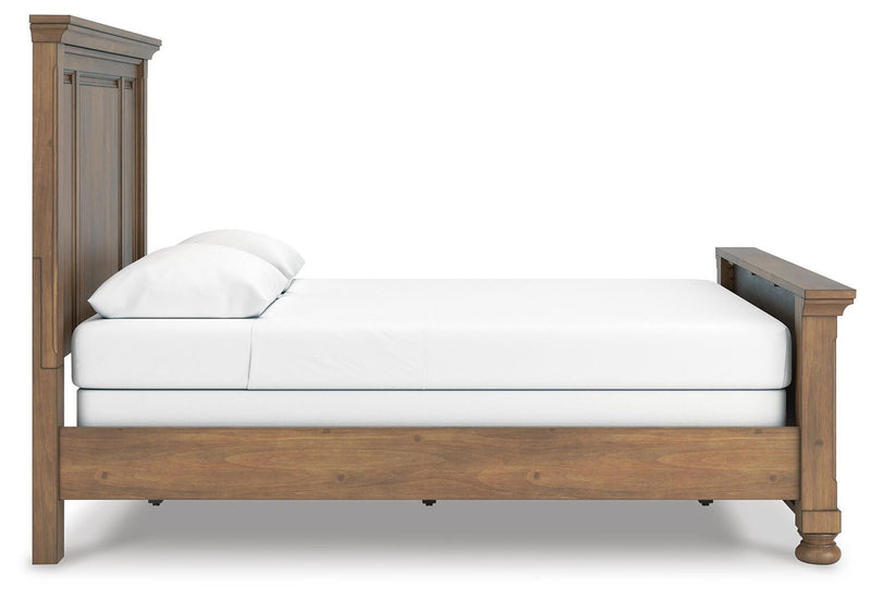 Feddinger Medium Brown Queen Panel Bed - PCB779B2