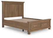 Feddinger Medium Brown Queen Panel Storage Bed - PCB779B11