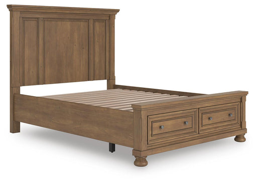 Feddinger Medium Brown Queen Panel Storage Bed - PCB779B11