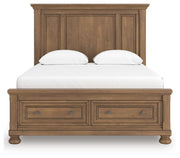 Feddinger Medium Brown Queen Panel Storage Bed - PCB779B11