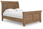 Feddinger Medium Brown Queen Sleigh Bed - PCB779B14