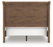 Feddinger Medium Brown Queen Sleigh Bed - PCB779B14