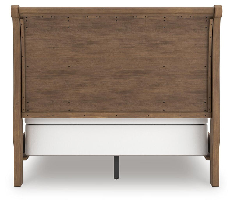 Feddinger Medium Brown Queen Sleigh Bed - PCB779B14