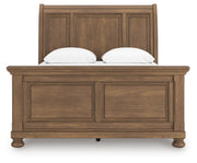 Feddinger Medium Brown Queen Sleigh Bed - PCB779B14