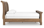 Feddinger Medium Brown Queen Sleigh Bed - PCB779B14
