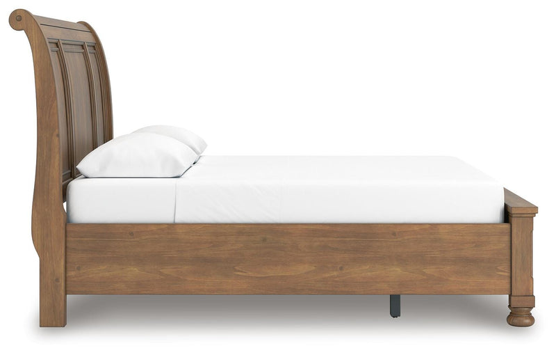 Feddinger Queen Sleigh Storage Bed, Dresser and Mirror - PCB779B5